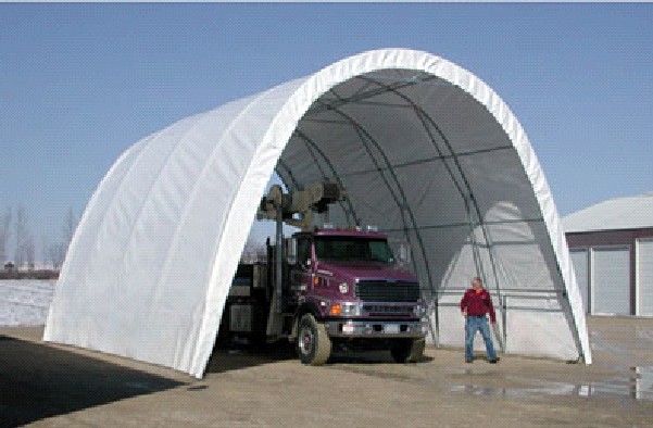 26'Wx80'Lx21'8"H fabric cover building
